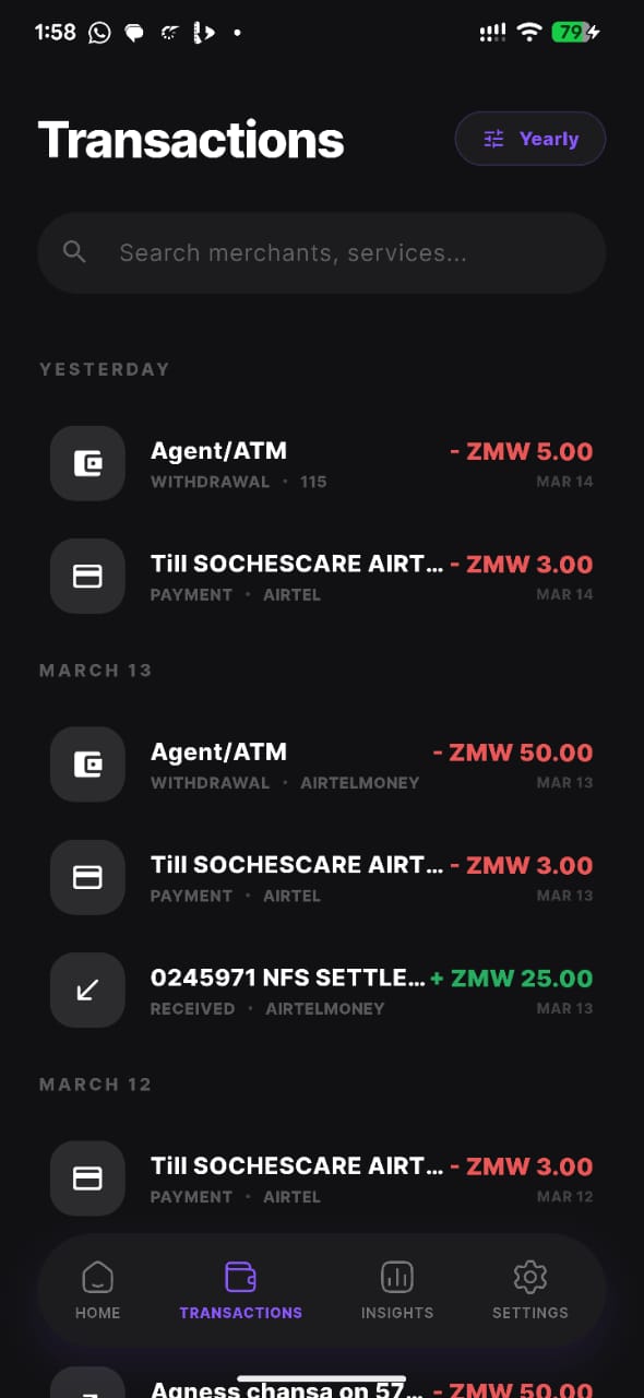 MoTrack screen 2